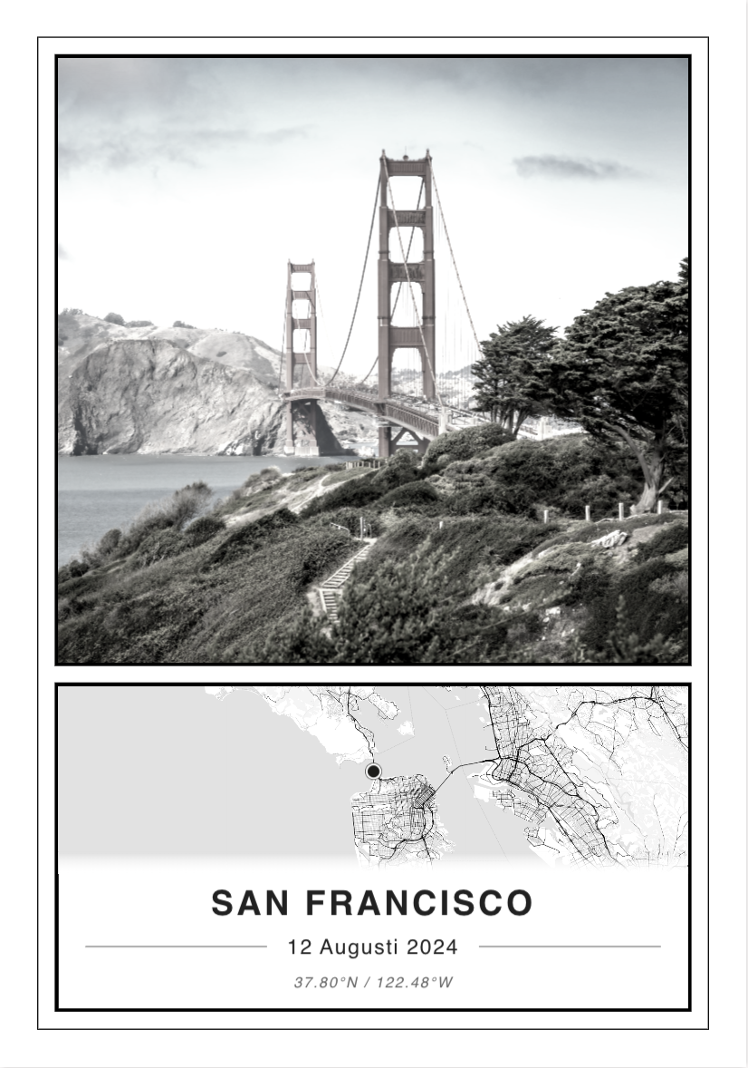 Modern poster style - clean and contemporary design